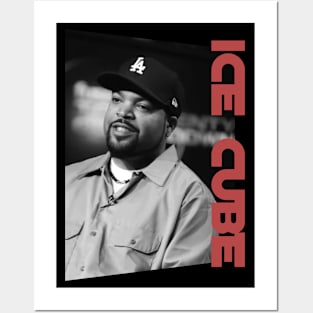 ice cube oldschool - monochrome style Posters and Art